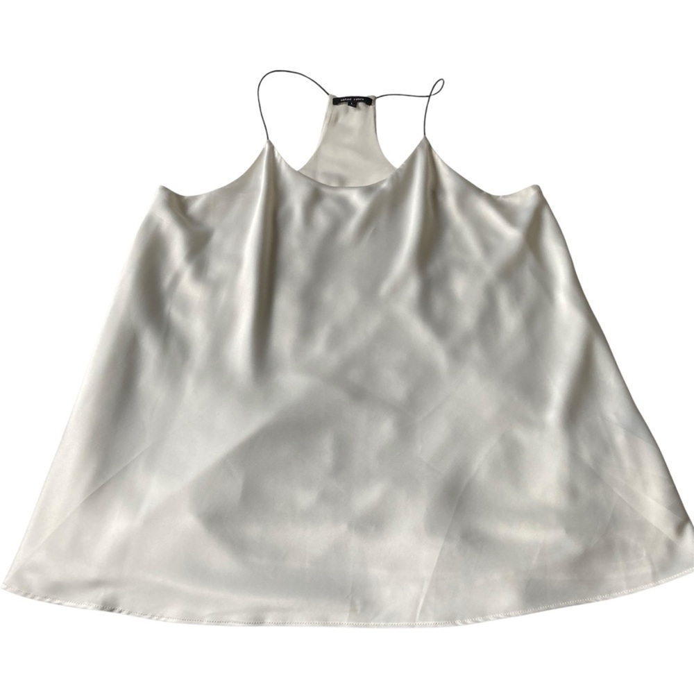 NAKED ZEBRA | Ivory Layered Racerback Camisole Tank Top Size L